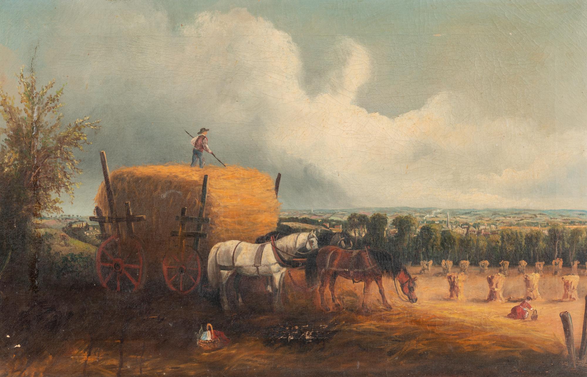 A Naïve Hay Harvesting Scene