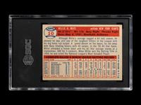 A 1957 Topps Willie Mays Baseball Card No. 10 (SGC 5 EX)