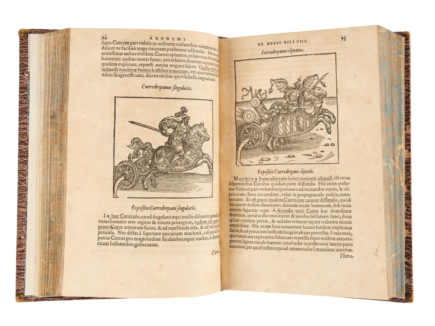 VEGETIUS RENATUS, Flavius (fl. 4th century A.D.). De re Militari libri accedunt Frontini Strategematibus eiusdem autoris alia opuscula. Omnia emendatius, quaedum nunc primum edita a Petro Scriverio. Cum commentariis aut notis God. Stewechii & Fr. Modii . [Antwerp]: Ex officina Plantiniana Raphelengii, 1607 (1606).