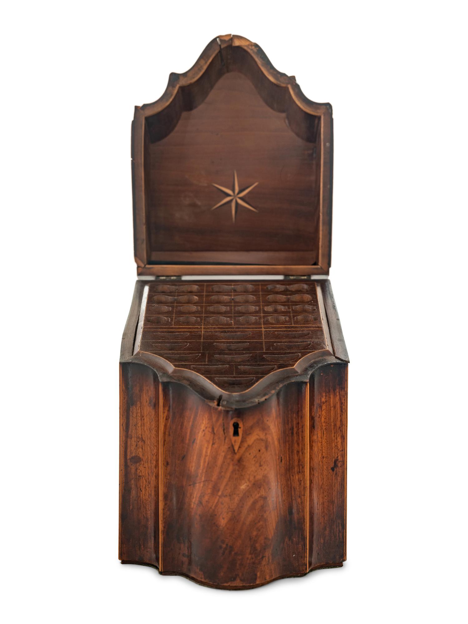 A George III Style Mahogany Cutlery Box