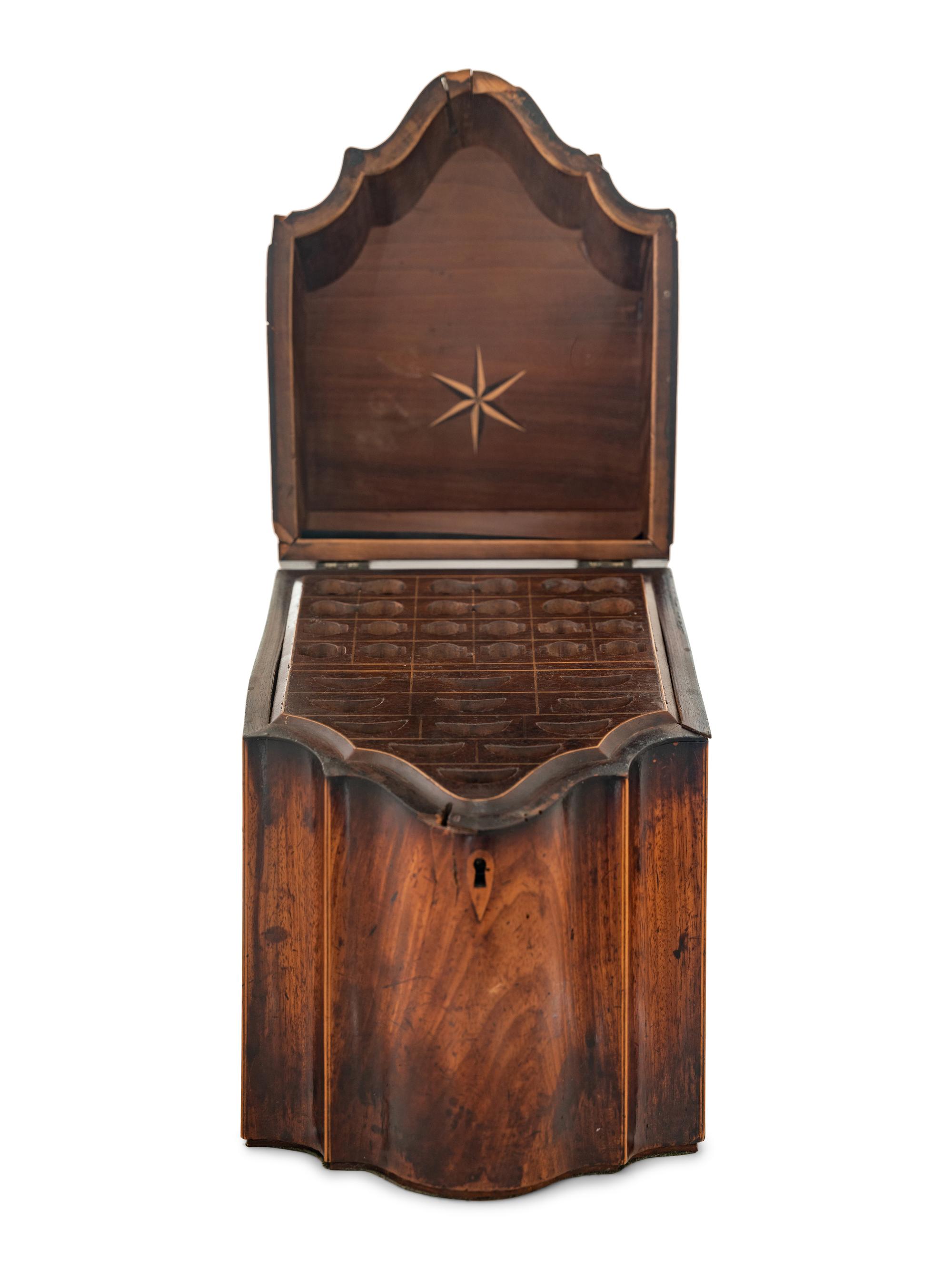 A George III Style Mahogany Cutlery Box