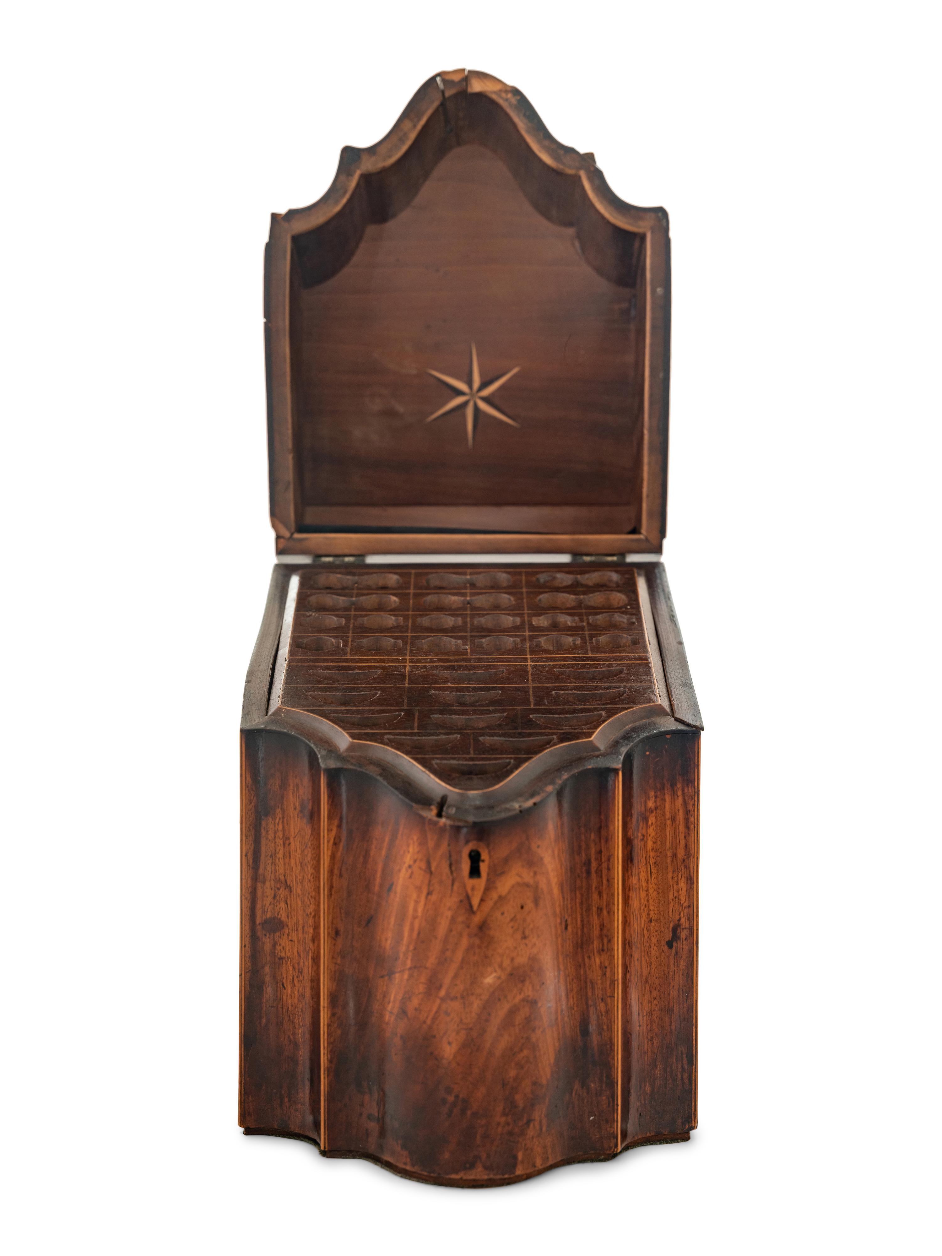 A George III Style Mahogany Cutlery Box