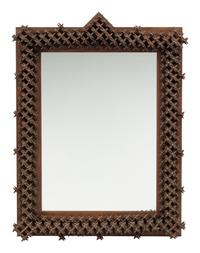 A Tramp Art Mirror