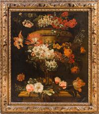 Artist Unknown, (Dutch, Likely 17th Century), Still Life with Flowers in Garden Urn