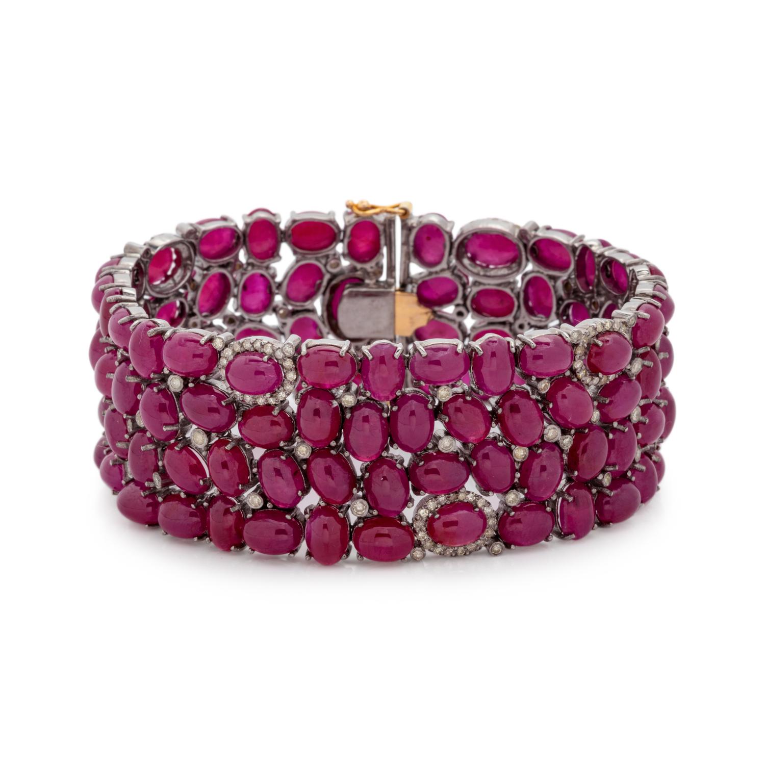 RUBY AND DIAMOND BRACELET