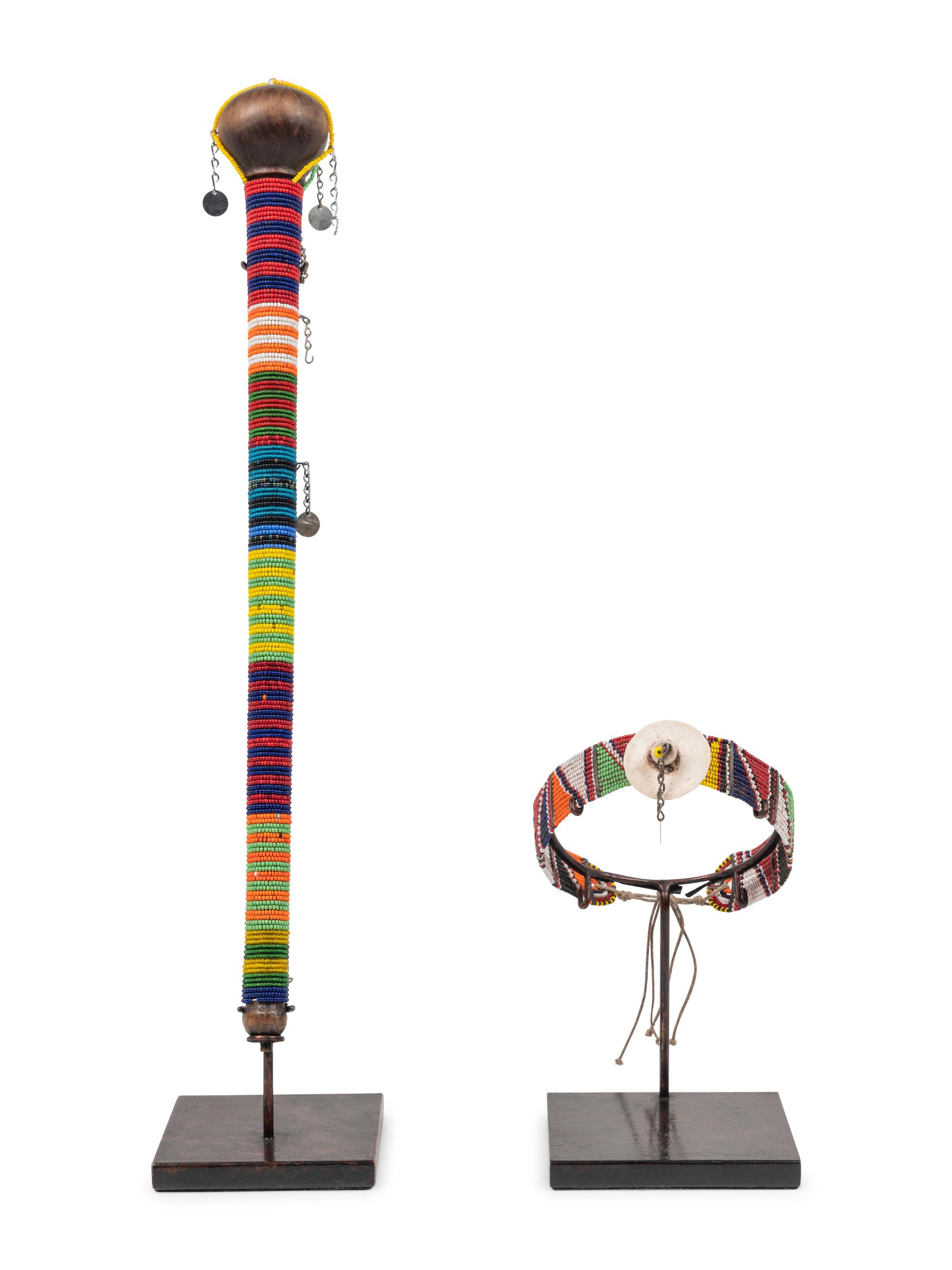 Two Yoruba Beaded Articles
