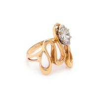 BICOLOR GOLD AND DIAMOND RING
