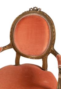 A Pair of Louis XVI Painted Fauteuils