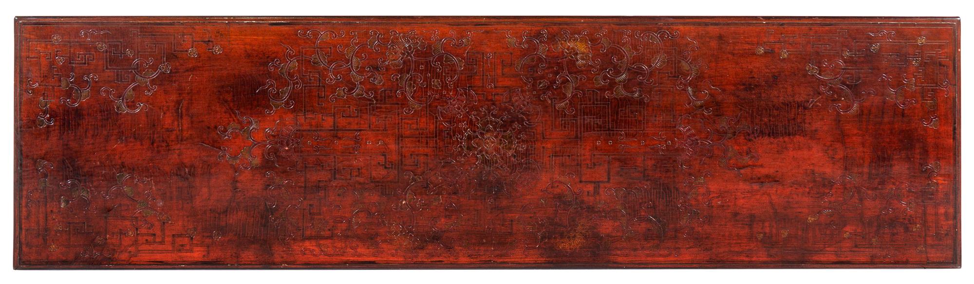 A Chinese Export Lacquered Console Table — 20TH CENTURY