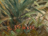 Two Works: Outlet, Lake Rotaroa , 1997, oil on board and Fish in the Stream, oil on canvas
