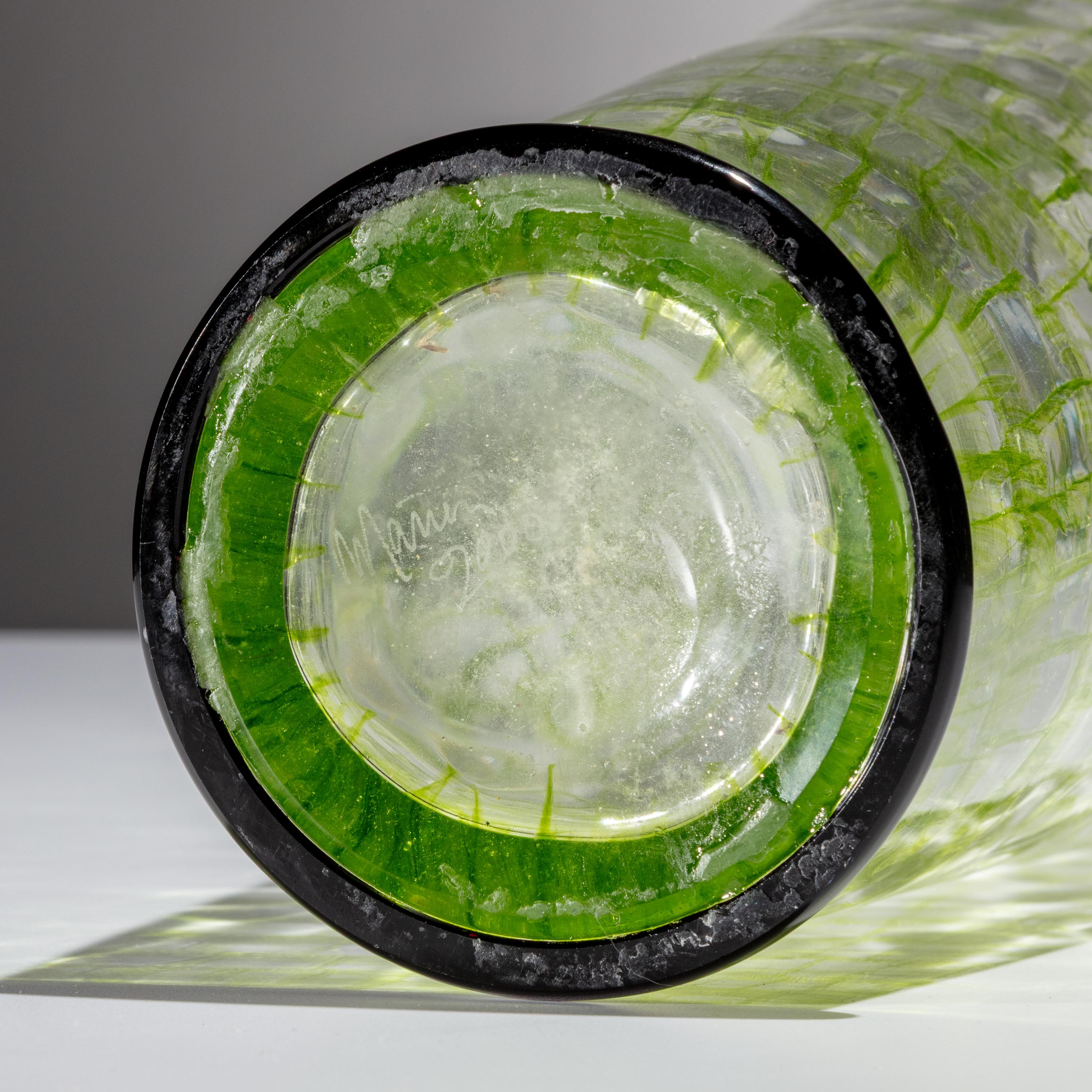 Dante Marioni (American, b. 1964) — Green Mosaic Vase