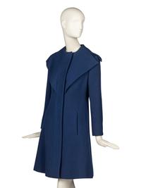Pauline Trigère, Blue Wool Coat