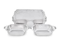 A Cellini Craft Three-Piece Dish Set