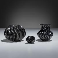 Carved Blackware Jars