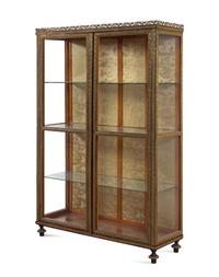 A Neoclassical Gilt Metal Mounted Vitrine Cabinet