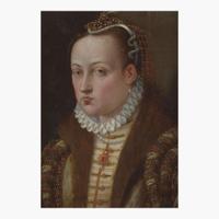 Circle of Lavinia Fontana (Italian, 1552–1614) Portrait of a Lady, Bust-Length, with a Fur Collar and a Pearl Earring