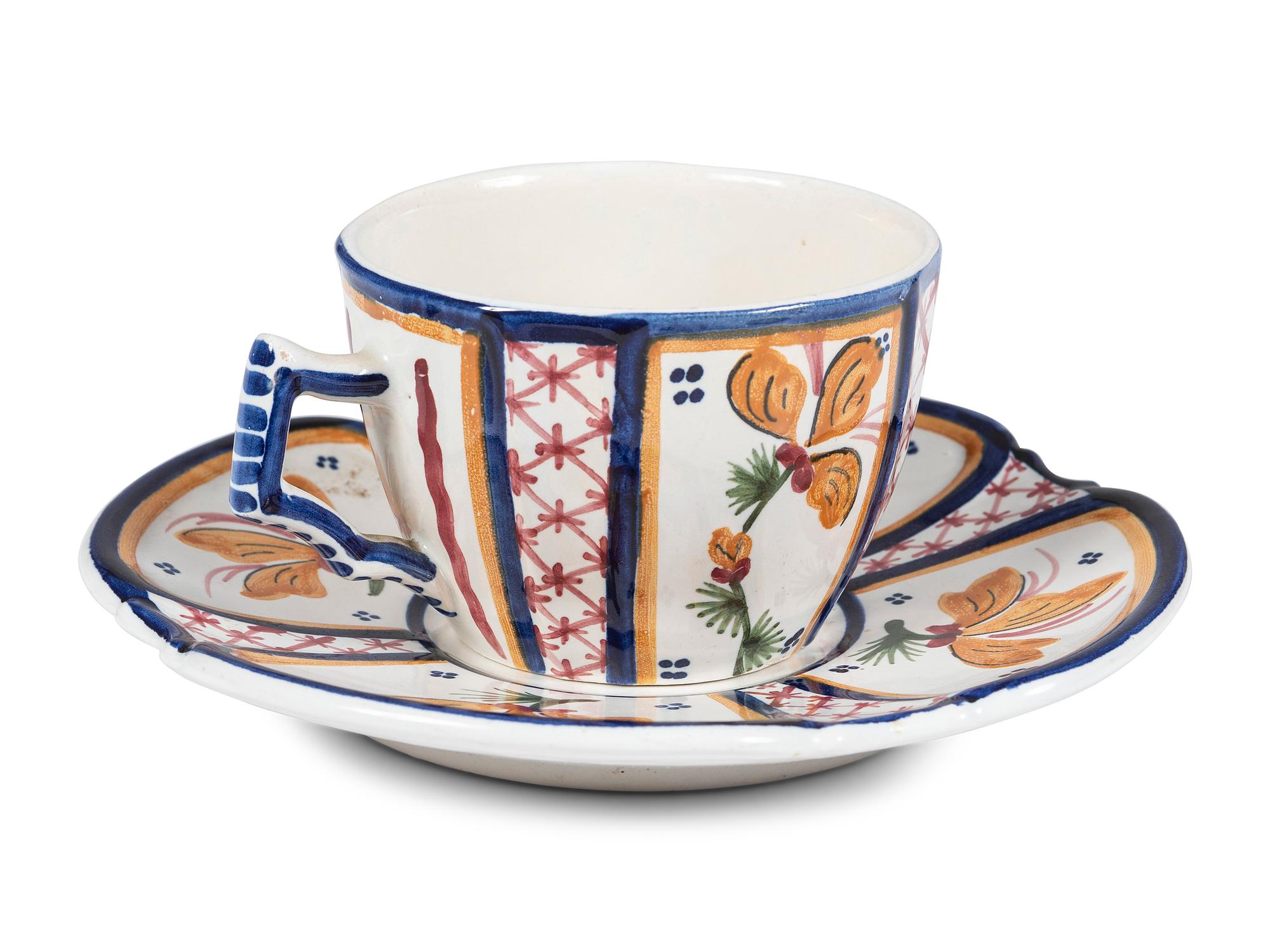 A Group of Quimper Faience Table Articles