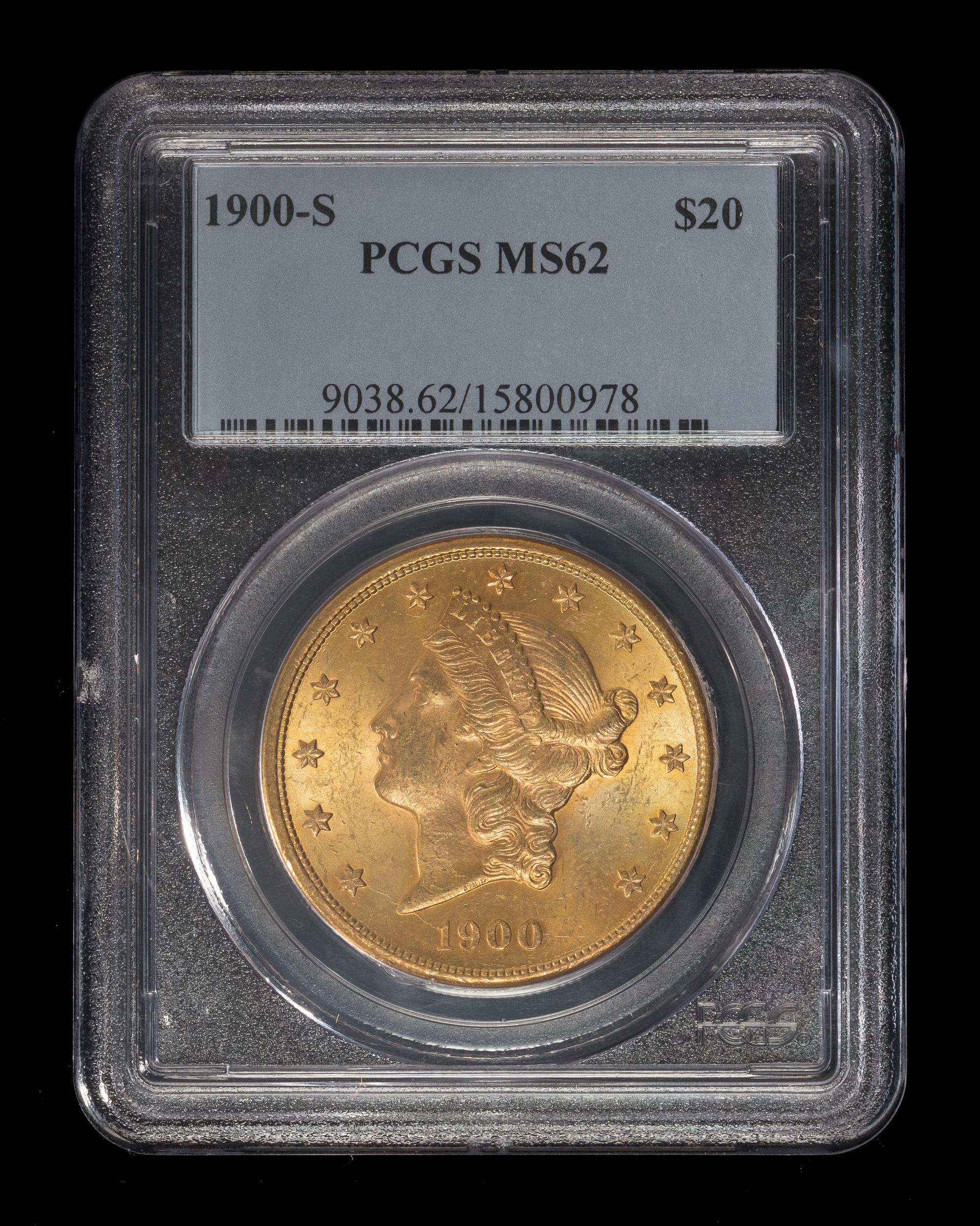 A United States 1900-S Liberty Head $20 Gold Coin