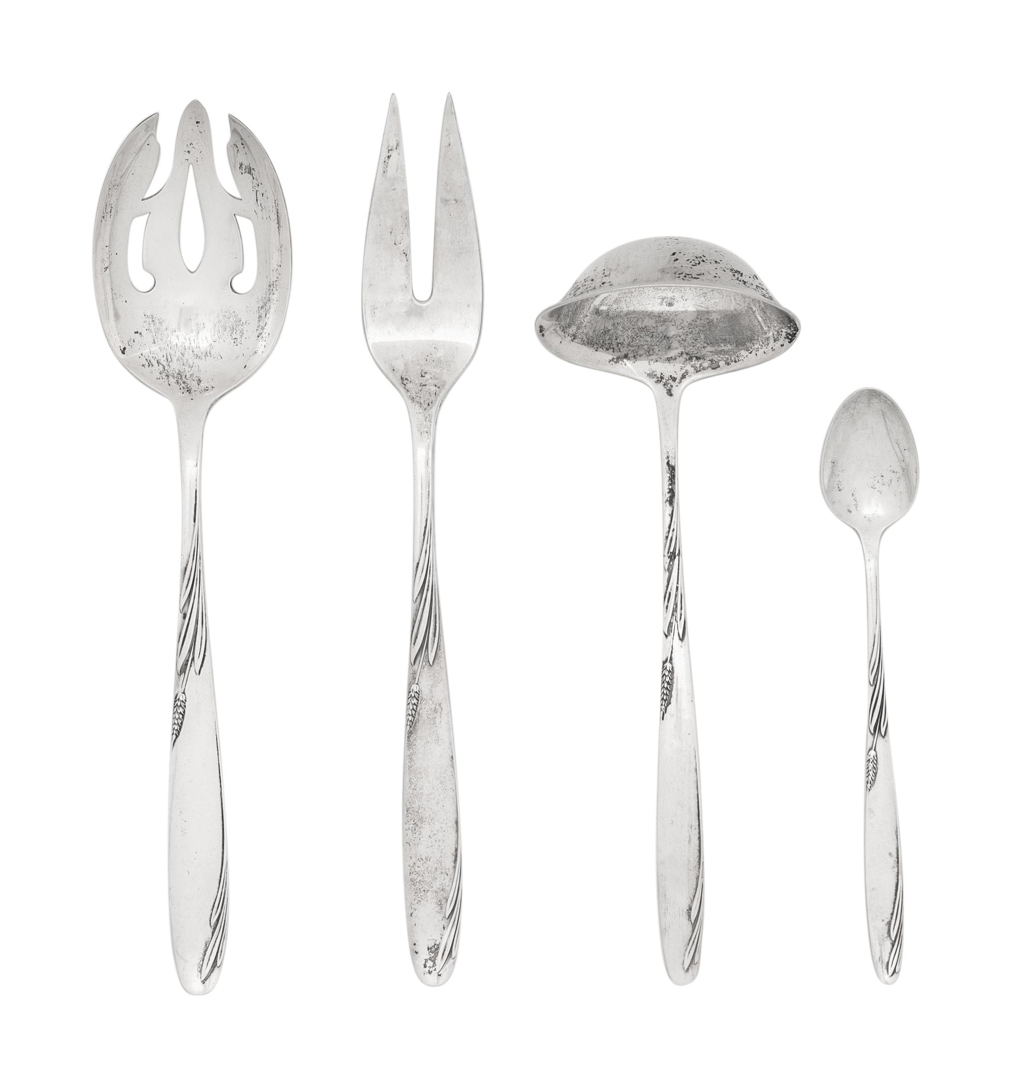 An American Silver Flatware Service