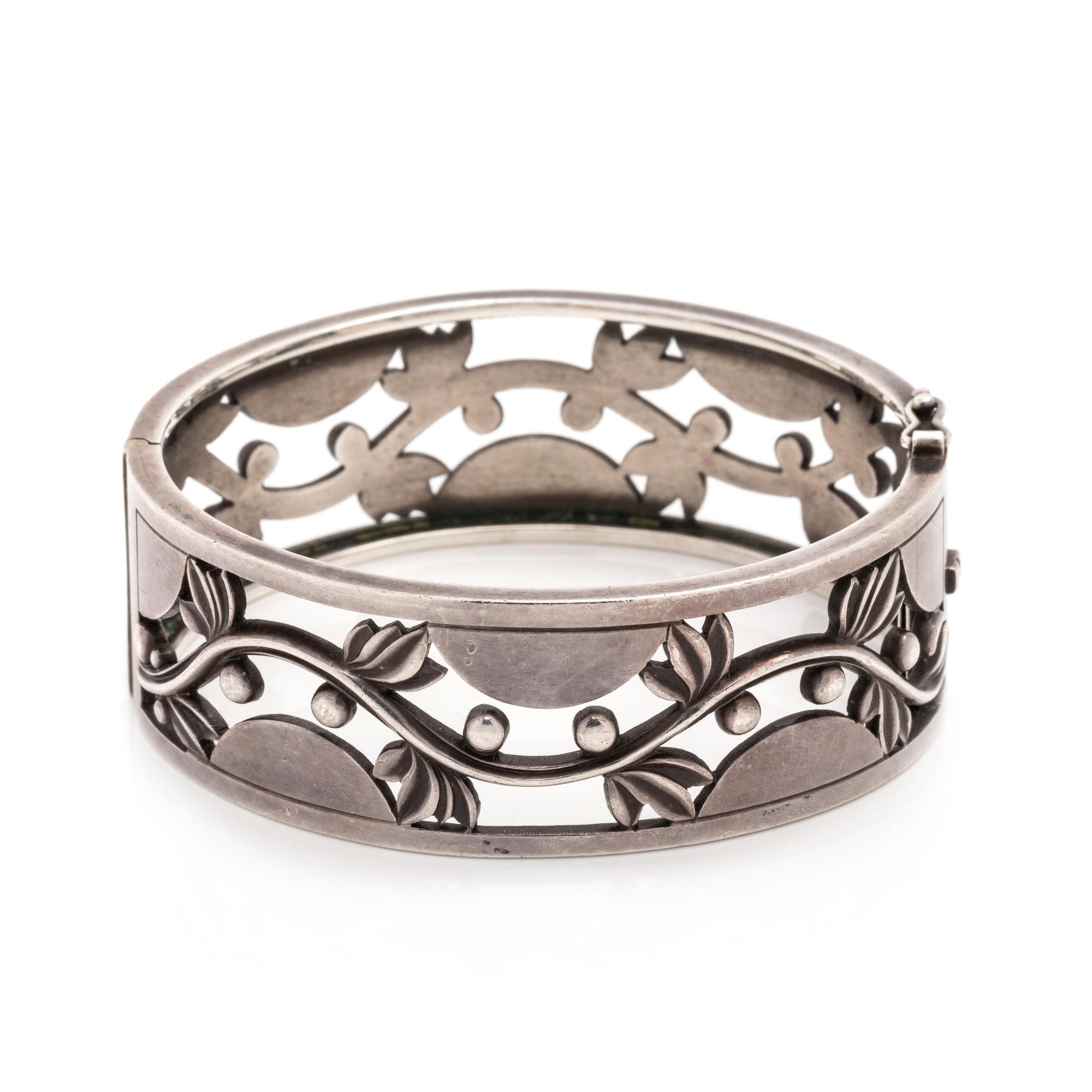 GEORG JENSEN, HARALD NIELSEN, STERLING SILVER BANGLE BRACELET