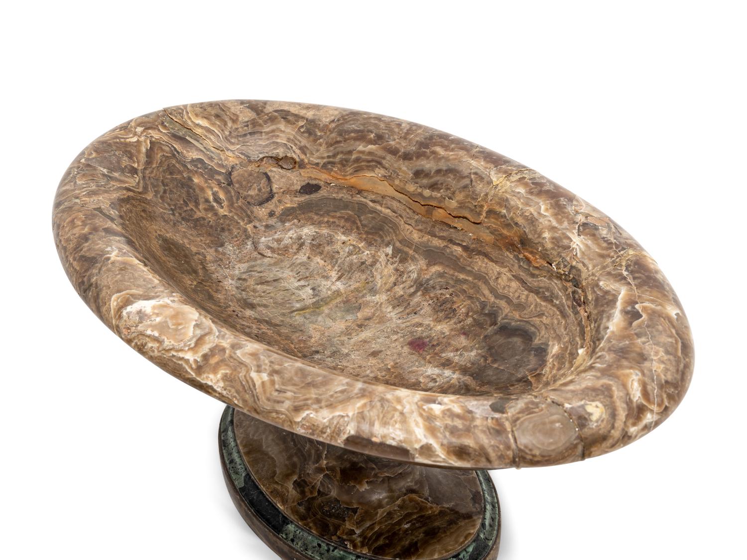 A Pair of Italian Alabaster Tazze