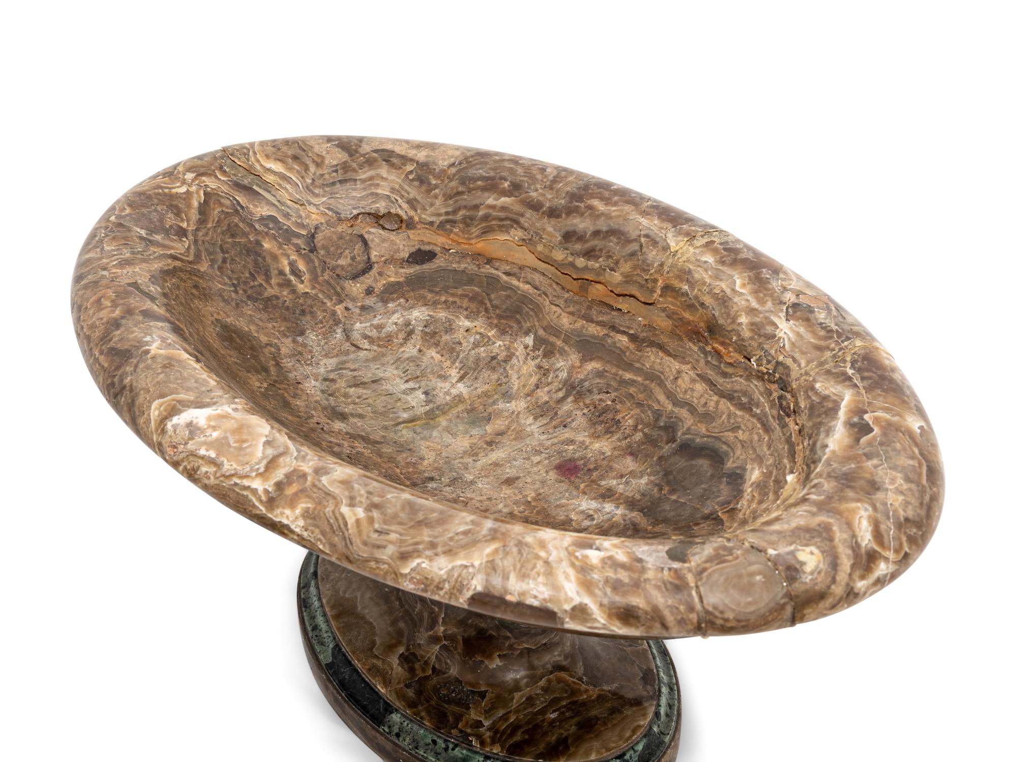 A Pair of Italian Alabaster Tazze