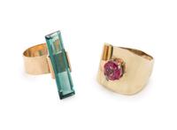 COLLECTION OF GEMSTONE RINGS