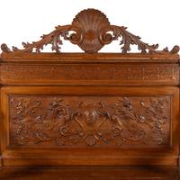 A French Carved Walnut Hall Bench