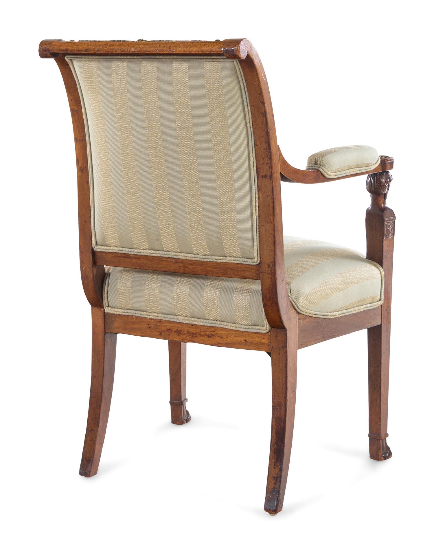 A Pair of Empire Style Fauteuil