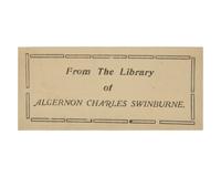 [SWINBURNE, Algernon Charles (1837-1909), his copy]. Rubaiyat of Omar Khayyam rendered into English verse by Edward Fitzgerald . London and New York: John Lane, 1901.