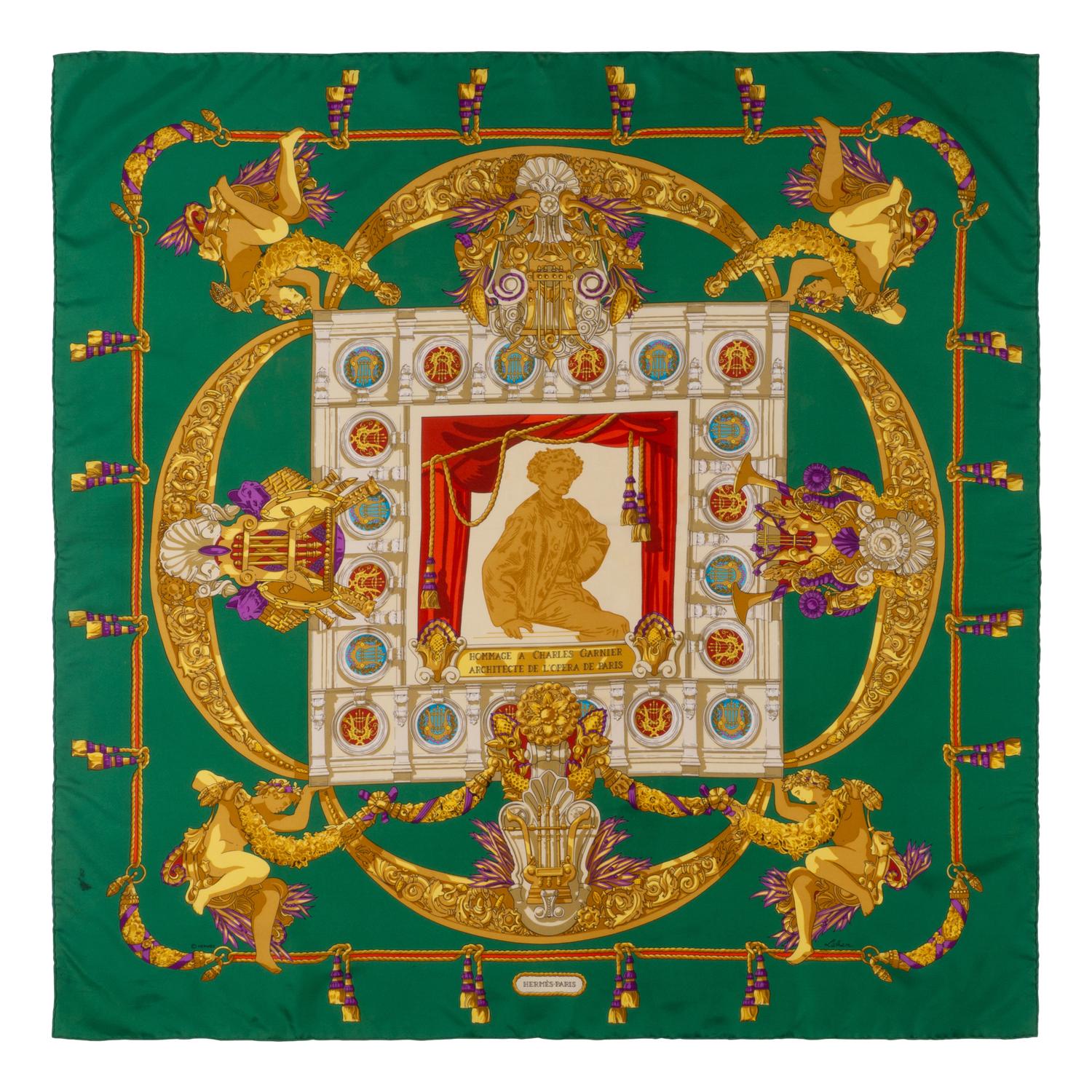Three Silk Scarves by Hermès and Chanel