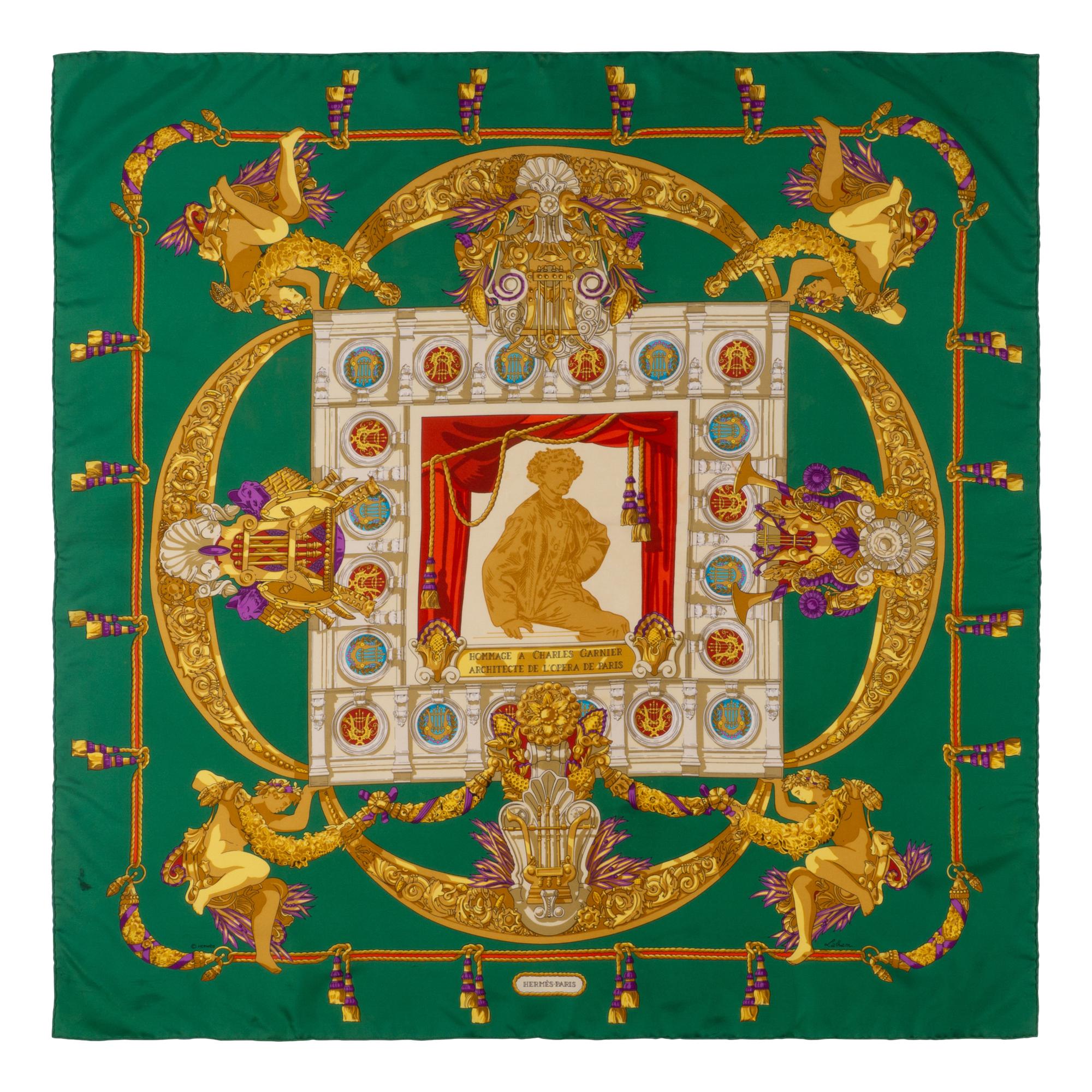 Three Silk Scarves by Hermès and Chanel