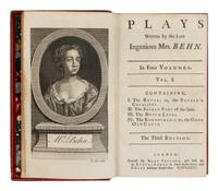 BEHN, Aphra (1640-1689). Plays Written by the Late Ingenious Mrs. Behn . London: Mary Poulson, 1724.