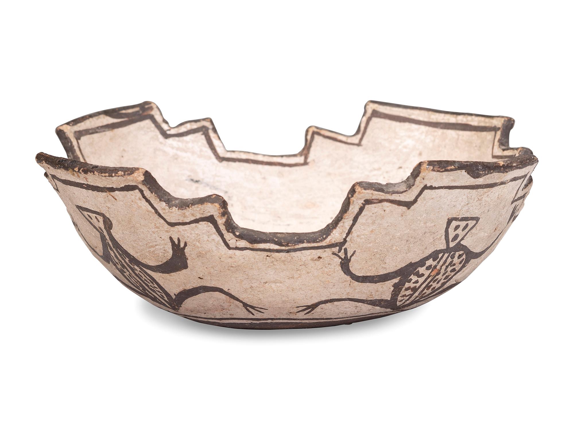 Zuni Pottery Jar, with Frogs and Tadpoles