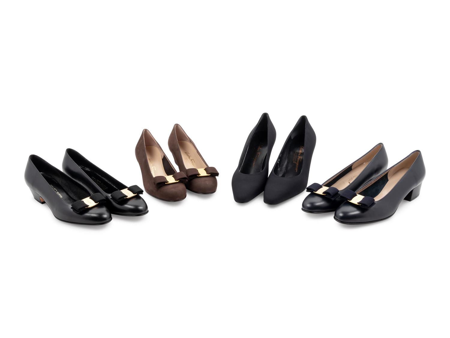 Nine Pairs of Salvatore Ferragamo Shoes, 1990-2010s