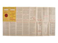 [MAPS -- OKLAHOMA LAND RUSH]. Oklahoma And The Cherokee Strip Reached Via The Missouri Pacific Railway And Iron Mountain Route “The Canaan Of The Home-Seeker.” St. Louis, MO: Woodward & Tiernan Printing Co., 1889.