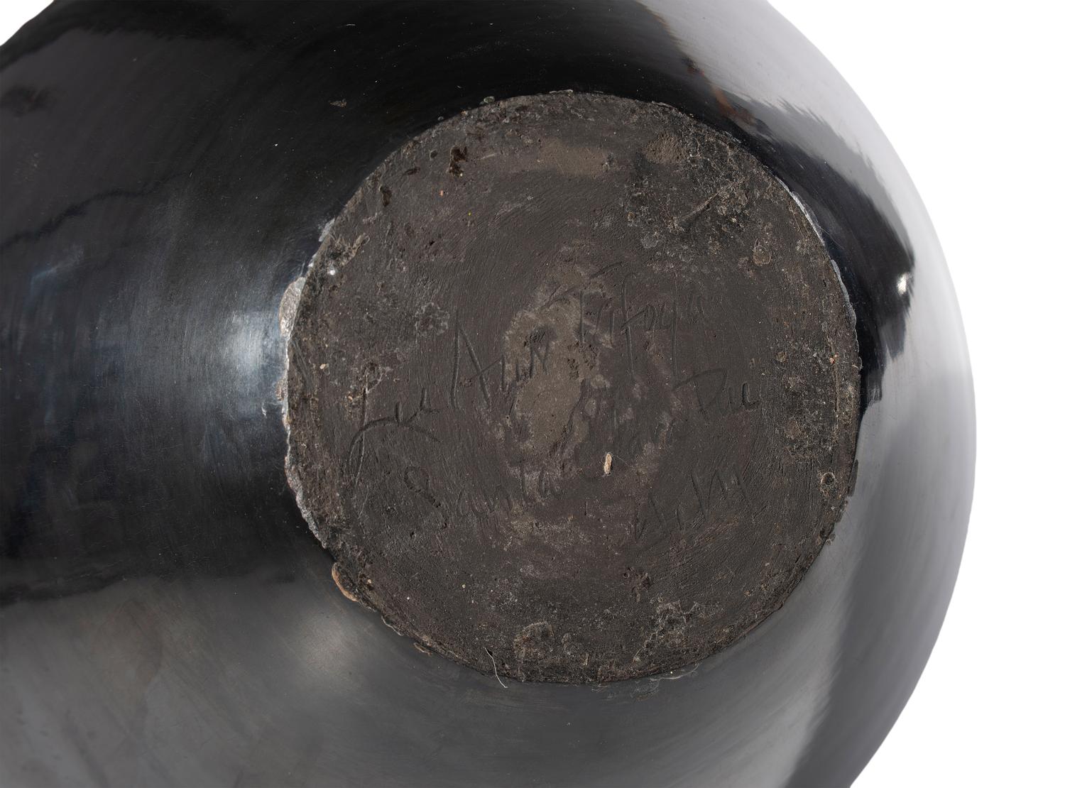 Award Winning Carved Blackware Pottery Vase