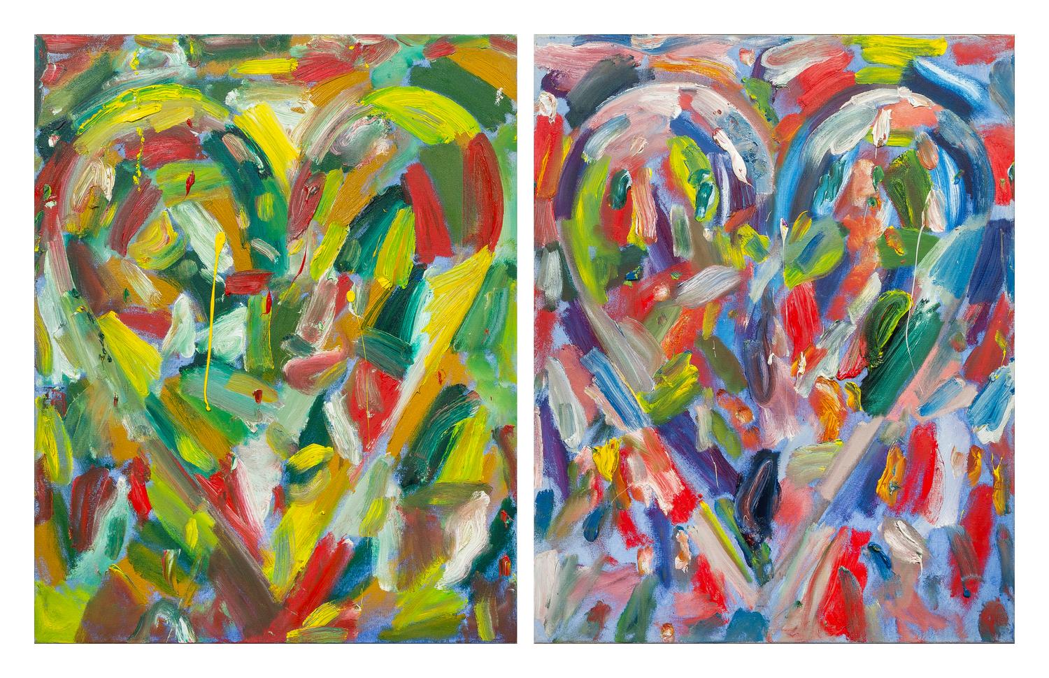 Jim Dine, (American, b. 1943), 2 Moons, 2004