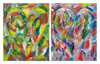 Jim Dine, (American, b. 1943), 2 Moons, 2004