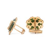 Two Pairs of Yellow Gold and Multigem Cufflinks