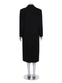 Two Outer Coats, One Unlabeled and One Yves Saint Laurent Wool Coat, 1980s