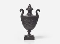 A Rare Spode Black Basalt Vase and Cover, UK, circa 1785