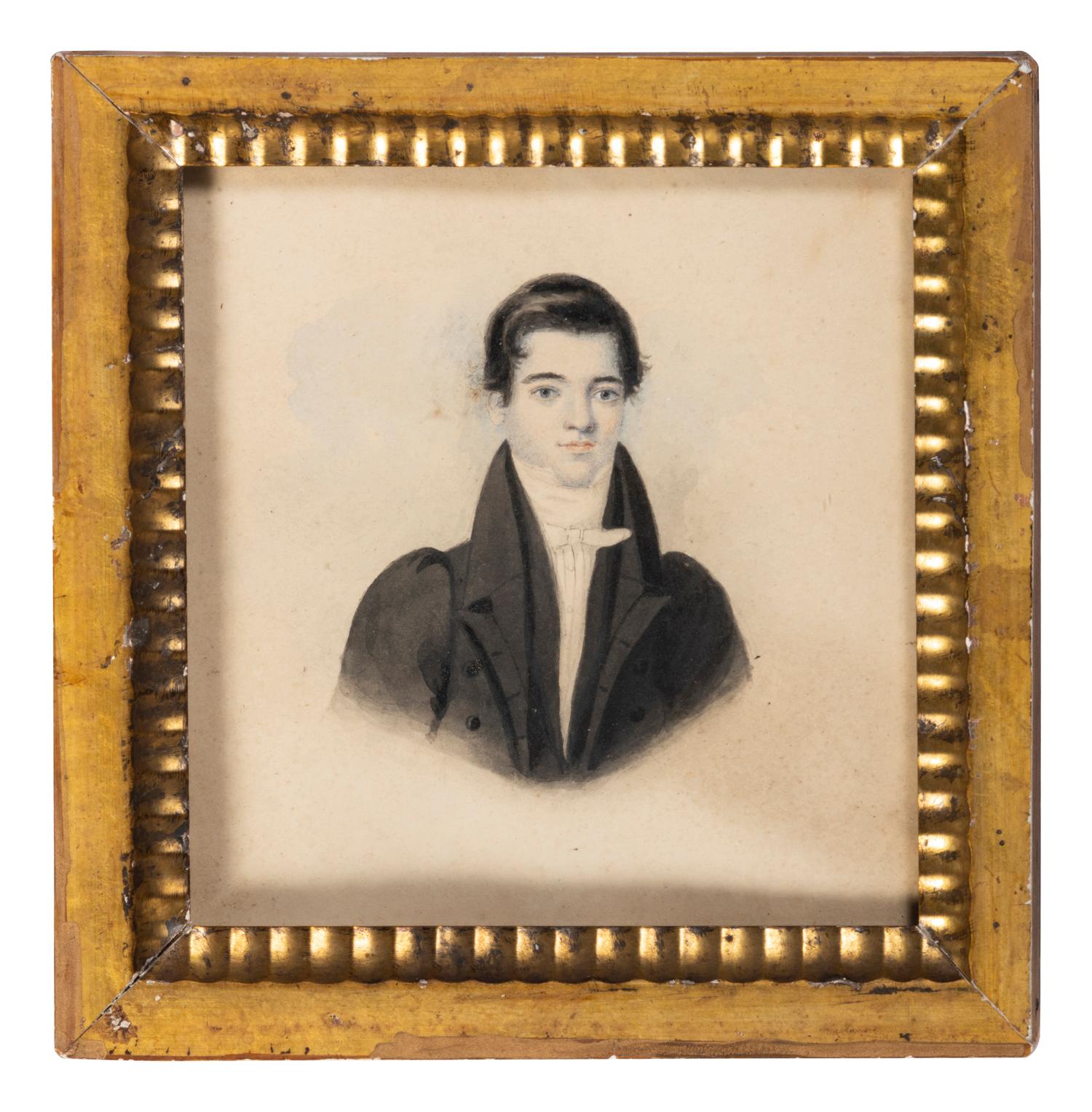 Two Miniature Watercolors of Gentlemen