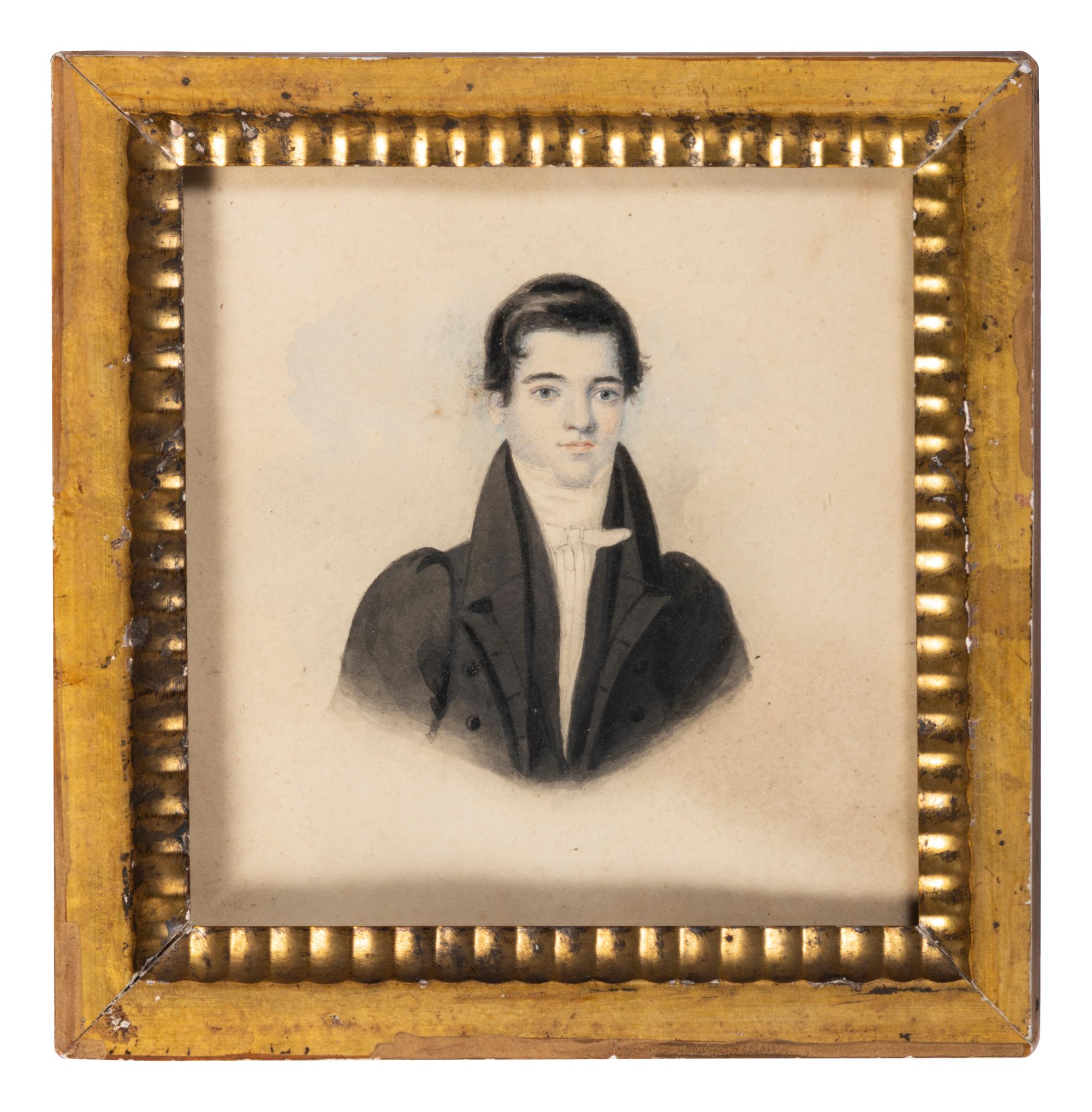 Two Miniature Watercolors of Gentlemen