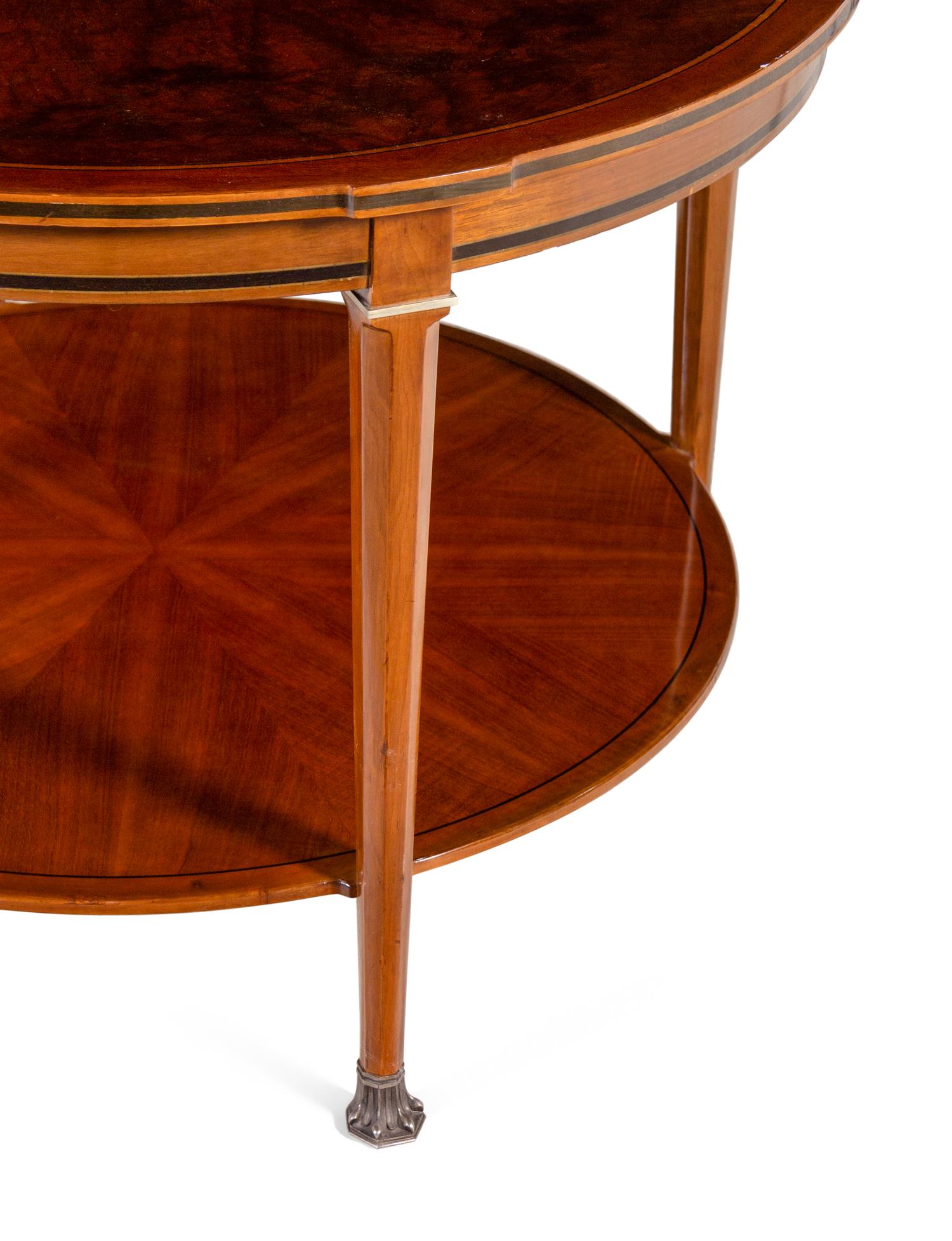 A Belgian Bronze Mounted Two-Tier Table by Alfred Chambon (Belgian, 1884-1973)