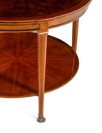 A Belgian Bronze Mounted Two-Tier Table by Alfred Chambon (Belgian, 1884-1973)