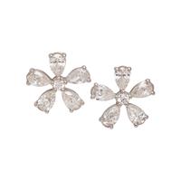 DIAMOND FLOWER EARRINGS