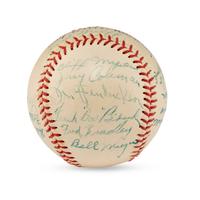 A 1947 Kansas City Blues Team Signed Autograph Baseball