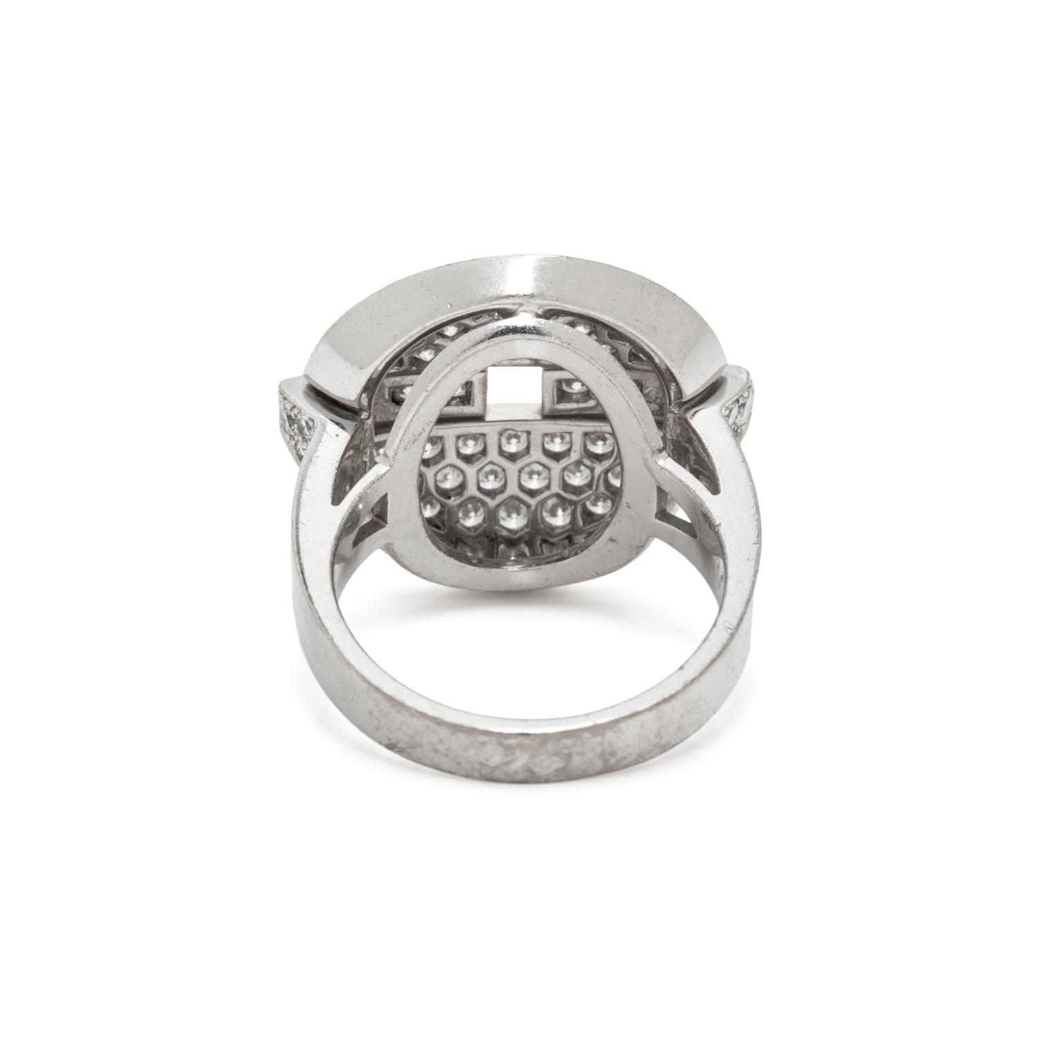 CARTIER, DIAMOND AND WHITE GOLD 'HIMALIA' RING
