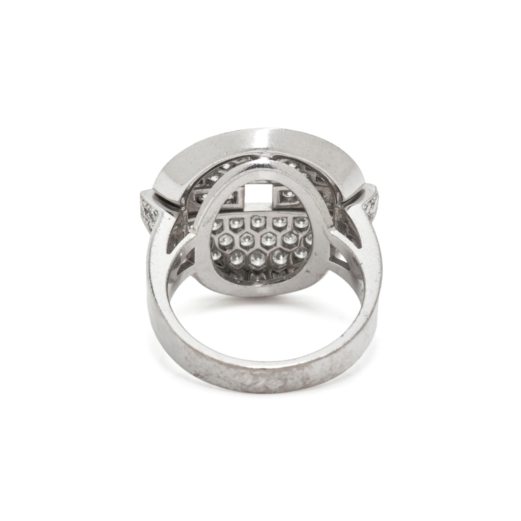 CARTIER, DIAMOND AND WHITE GOLD 'HIMALIA' RING